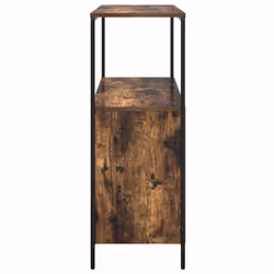 vidaXL Bathroom Cabinet with Shelves Smoked Oak 76.5x35x95 cm - Additional view 6
