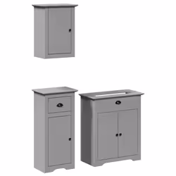 VidaXL 3307649, Grey, Wood, 3 pc(s)