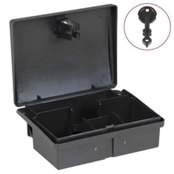 vidaXL Mouse Traps 5 pcs Black 13x10x4 cm rat box mouse bait rat bait box - 5 pcs