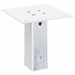 vidaXL Post Bases Square 4 pcs Silver 51x51 mm Galvanised Steel - Additional view 4