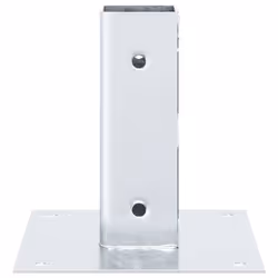 vidaXL Post Bases Square 4 pcs Silver 51x51 mm Galvanised Steel - Additional view 5