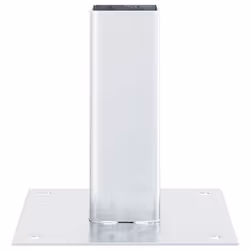 vidaXL Post Bases Square 4 pcs Silver 51x51 mm Galvanised Steel - Additional view 6