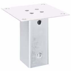 vidaXL Post Bases Square 4 pcs Silver 61x61 mm Galvanised Steel - Additional view 4