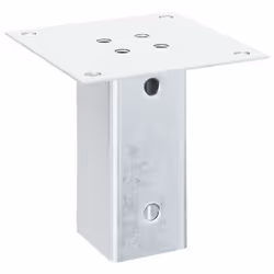 vidaXL Post Bases Square 4 pcs Silver 71x71 mm Galvanised Steel - Additional view 4