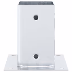 vidaXL Post Bases Square 4 pcs Anthracite 51x51 mm Powder-coated Steel - 81 x 81 mm/ 12 pcs - Additional view 5