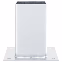 vidaXL Post Bases Square 4 pcs Anthracite 51x51 mm Powder-coated Steel - 81 x 81 mm/ 12 pcs - Additional view 6