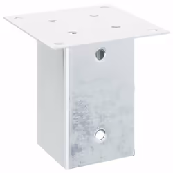 vidaXL Post Bases Square 4 pcs Anthracite 51x51 mm Powder-coated Steel - 91 x 91 mm/ 4 pcs - Additional view 4