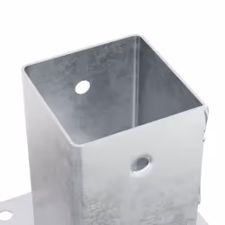 vidaXL Post Bases Square 4 pcs Anthracite 51x51 mm Powder-coated Steel - 91 x 91 mm/ 4 pcs - Additional view 8
