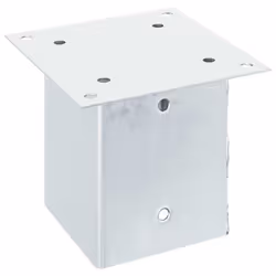 vidaXL Post Bases Square 4 pcs Silver 101x101 mm Galvanised Steel - Additional view 4