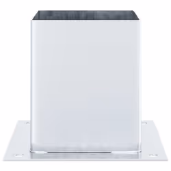 vidaXL Post Bases Square 12 pcs Silver 101x101 mm Galvanised Steel - Additional view 6