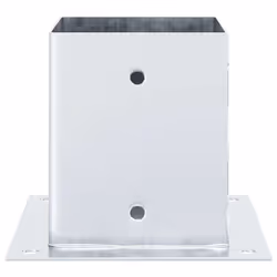 vidaXL Post Bases Square 12 pcs Silver 121x121 mm Galvanised Steel - Additional view 5