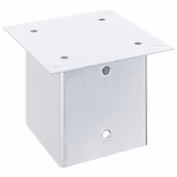 vidaXL Post Bases Square 4 pcs Silver 141x141 mm Galvanised Steel - Additional view 4