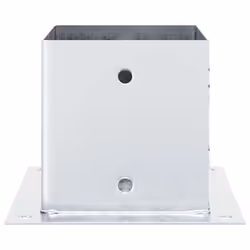 vidaXL Post Bases Square 4 pcs Silver 141x141 mm Galvanised Steel - Additional view 5