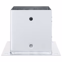 vidaXL Post Bases Square 12 pcs Silver 141x141 mm Galvanised Steel - Additional view 5