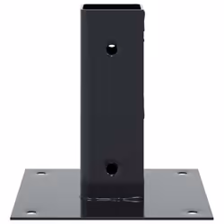 vidaXL Post Bases Square 12 pcs Anthracite 51x51 mm Powder-coated Steel - Additional view 5