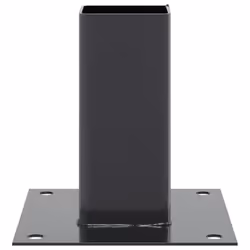 vidaXL Post Bases Square 4 pcs Anthracite 71x71 mm Powder-coated Steel - Additional view 6