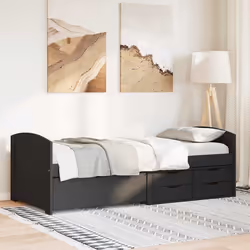 VidaXL 3314682 sofa Sofa bed Black - Additional view 4