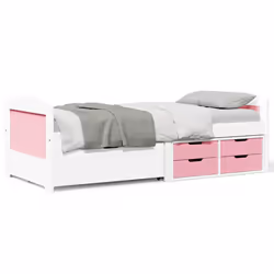 VidaXL 3314683 sofa Sofa bed Pink, White