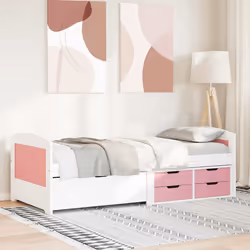 VidaXL 3314683 sofa Sofa bed Pink, White - Additional view 4