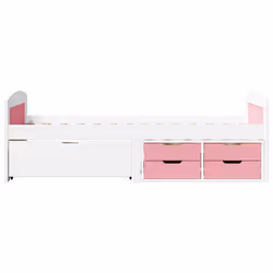 VidaXL 3314683 sofa Sofa bed Pink, White - Additional view 5