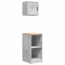 vidaXL Garage Cabinets 2 pcs Concrete Grey Engineered Wood cabinet