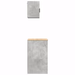vidaXL Garage Cabinets 2 pcs Concrete Grey Engineered Wood cabinet - Additional view 8