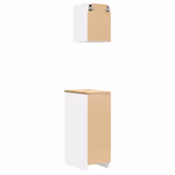 vidaXL Garage Cabinets 2 pcs White Engineered Wood cabinet tool cabinet - Additional view 7