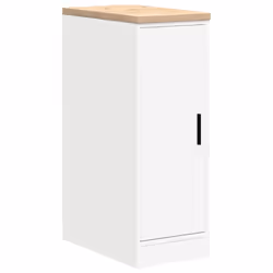 vidaXL Garage Cabinets 2 pcs White Engineered Wood cabinet tool cabinet - Additional view 8