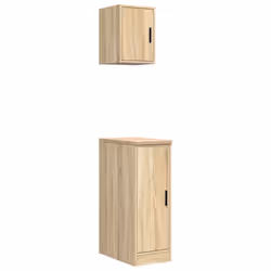 vidaXL Garage Cabinets 2 pcs Sonoma Oak Engineered Wood cabinet tool cabinet
