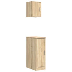 vidaXL Garage Cabinets 2 pcs Sonoma Oak Engineered Wood cabinet tool cabinet