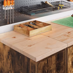 vidaXL Garage Cabinets 2 pcs Smoked Oak Engineered Wood cabinet tool cabinet