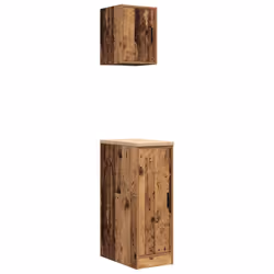 vidaXL Garage Cabinets 2 pcs Old Wood Engineered Wood cabinet tool cabinet