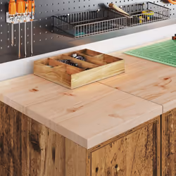 vidaXL Garage Cabinets 2 pcs Old Wood Engineered Wood cabinet tool cabinet