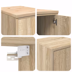 vidaXL Garage Cabinets 2 pcs Sonoma Oak Engineered Wood cabinet tool cabinet - Additional view 10
