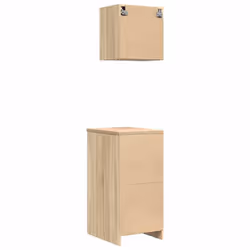 vidaXL Garage Cabinets 2 pcs Sonoma Oak Engineered Wood cabinet tool cabinet - Additional view 9