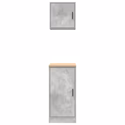 vidaXL Garage Cabinets 2 pcs Concrete Grey Engineered Wood cabinet - Additional view 7