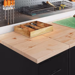 vidaXL Garage Cabinets 2 pcs Black Engineered Wood cabinet tool cabinet