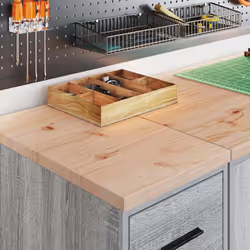 vidaXL Garage Cabinets 2 pcs Grey Sonoma Engineered Wood cabinet tool cabinet