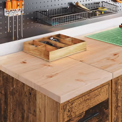 vidaXL Garage Cabinets 2 pcs Old Wood Engineered Wood cabinet tool cabinet