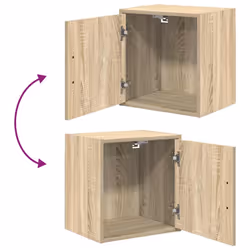 vidaXL Garage Cabinets 2 pcs Sonoma Oak Engineered Wood cabinet tool cabinet - Additional view 10