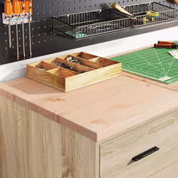 vidaXL Garage Cabinets 2 pcs Sonoma Oak Engineered Wood cabinet tool cabinet - Additional view 2