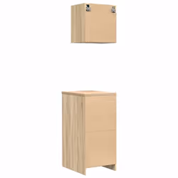 vidaXL Garage Cabinets 2 pcs Sonoma Oak Engineered Wood cabinet tool cabinet - Additional view 7