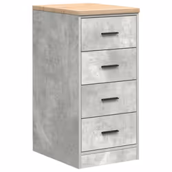 vidaXL Garage Cabinets 2 pcs Concrete Grey Engineered Wood cabinet - Additional view 8