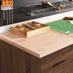 vidaXL Garage Cabinets 2 pcs Brown Oak Engineered Wood cabinet tool cabinet