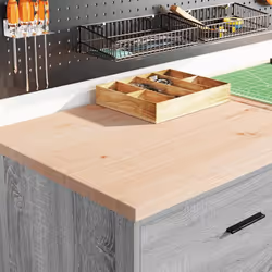 vidaXL Garage Cabinets 2 pcs Grey Sonoma Engineered Wood cabinet tool cabinet
