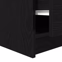 vidaXL Coffee Table with Drawers Black Oak 100x100x40 cm centre table - black oak, 100 x 100 x 40 cm - Additional view 10