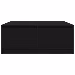 vidaXL Coffee Table with Drawers Black Oak 100x100x40 cm centre table - black oak, 100 x 100 x 40 cm - Additional view 5
