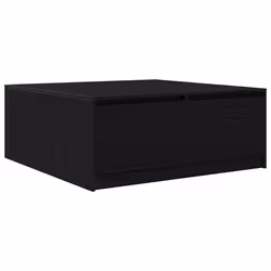 vidaXL Coffee Table with Drawers Black Oak 100x100x40 cm centre table - black oak, 100 x 100 x 40 cm - Additional view 7