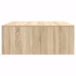 vidaXL Coffee Table with Drawers Black Oak 100x100x40 cm centre table - sonoma oak, 100 x 100 x 40 cm - Additional view 6