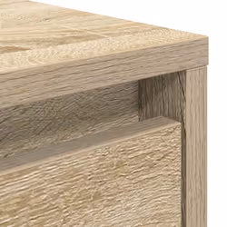 vidaXL Coffee Table with Drawers Black Oak 100x100x40 cm centre table - sonoma oak, 100 x 100 x 40 cm - Additional view 9